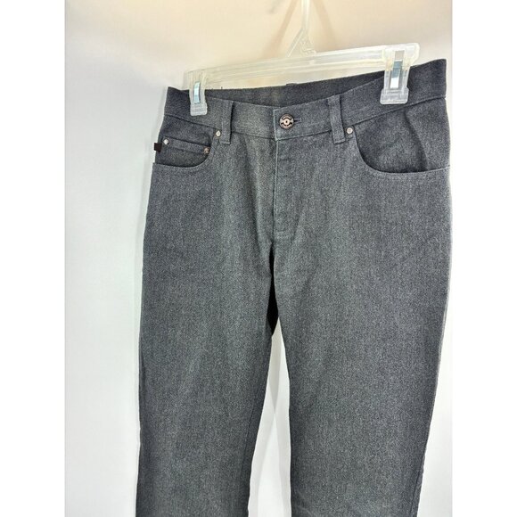 Lauren Jeans Co. Womens Jeans Charcoal Gray Size 4P Cotton Stretch - Picture 2 of 7